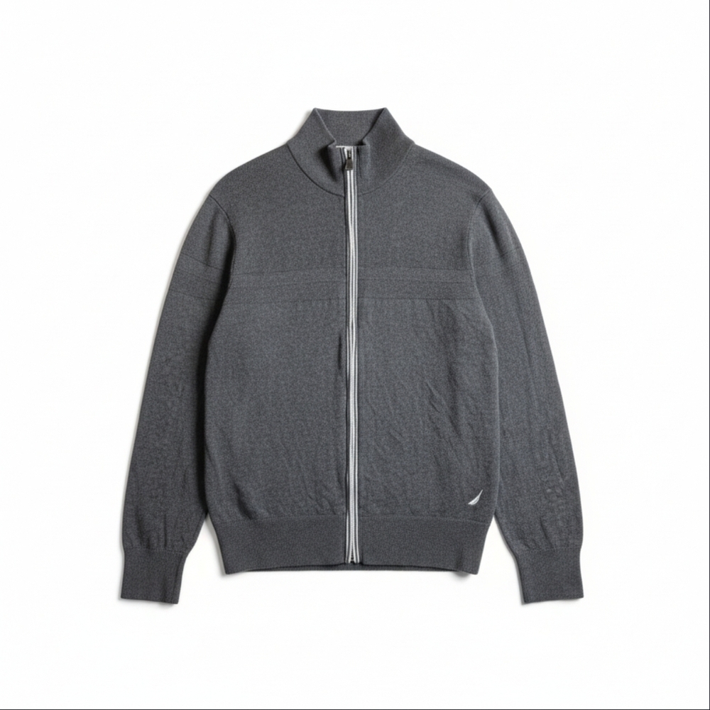 Nautica NavTech Full-Zip Mock Neck Sweater - Medium